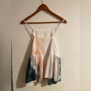 MULTI COLOR STRAP BLOUSE PULLED TAG BUT NEW.